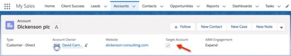 ABM on Salesforce Target Account